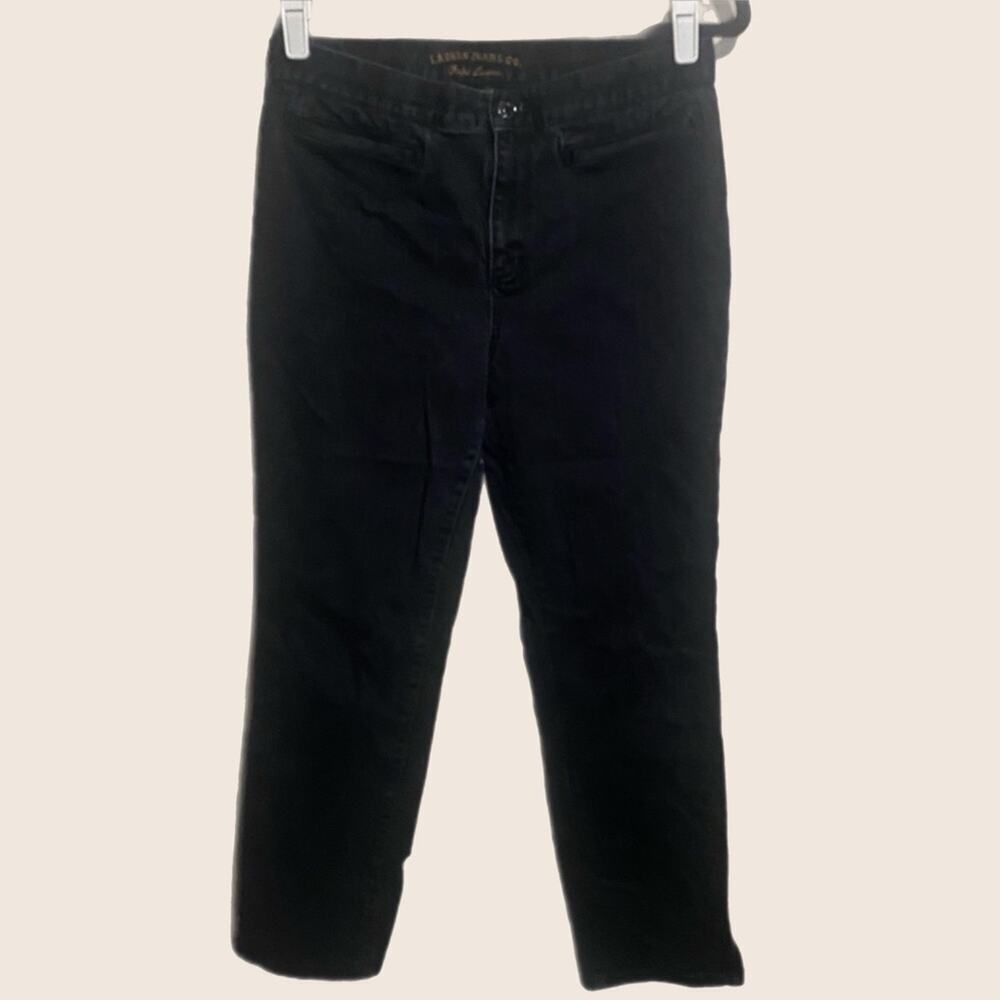 Lauren‎ Jeans Co. Ralph Lauren Black Jeans 99% cotton  size 8